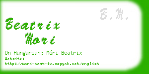 beatrix mori business card